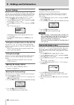 Preview for 34 page of Tascam DR-70D Reference Manual