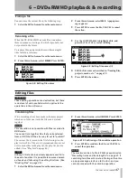 Preview for 47 page of Tascam DV-RA1000HD Owner'S Manual