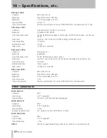 Preview for 62 page of Tascam DV-RA1000HD Owner'S Manual