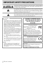 Preview for 2 page of Tascam projector Owner'S Manual