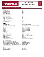 Preview for 2 page of Tascam X-48 User Manual