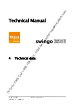 Preview for 14 page of Taski swingo 350B Technical Manual