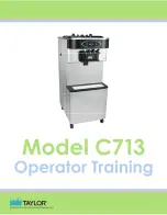 Preview for 1 page of Taylor c713 Operator Training