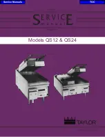 Preview for 1 page of Taylor QS Series Service Manual