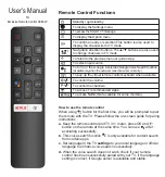 TCL RC802V User Manual preview