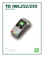 TD iWL252 Merchant Manual preview