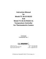 TE Technology TC-36-25 RS232 Instruction Manual preview