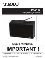 Teac DAB450 User Manual preview