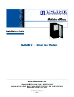 Preview for 1 page of U-Line CLR2160 Installation Manual