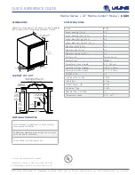 Preview for 2 page of U-Line Combo CO29 Quick Reference Quide