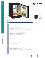 Preview for 1 page of U-Line Combo CO29 Specifications