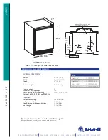 Preview for 2 page of U-Line Combo CO29 Specifications