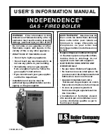 U.S. Boiler Company INDEPENDENCE User'S Information Manual preview