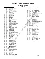 Preview for 11 page of U.S. Products KING COBRA 1200 PRO Information & Operating Instructions