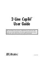 Ultratec CapTel User Manual preview