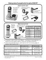 Preview for 1 page of Uniden D2997 Guía Para El Usuario