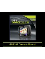 Uniden Maptrax GPS352 Owner'S Manual preview