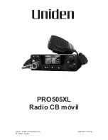 Uniden PRO505XL Manual Del Usuario preview