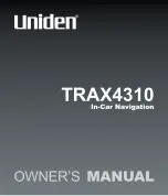 Uniden TRAX4310 Owner'S Manual preview