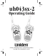 Uniden uh043sx-2 Operating Manual preview