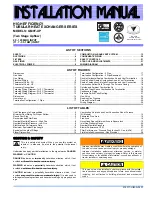 Preview for 1 page of Unitary products group GM9T-UP Installation Manual