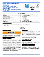 Unitary products group YMB Series User'S Information Manual preview