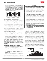 Preview for 9 page of United States Stove US1800E Instruction And Operation Manual