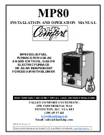 Preview for 1 page of Valley Comfort Systems MP80 Installation And Operation Manual
