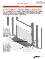 Preview for 25 page of Valor 1100IN Danger A Barrier Designed To Reduce The Risk Of Burns From The Hot Viewing Glass Is Provided With Th