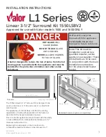 Valor L1 Series Installation Instructions Manual preview