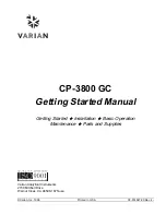 Varian CP-3800 GC Getting Started Manual preview