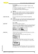 Preview for 25 page of Vega MINITRAC 31 Quick Setup Manual