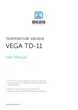 Vega TD-11 User Manual preview