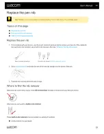 Preview for 23 page of Wacom One Instruction Manual