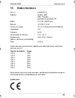 Preview for 59 page of Waeco PowerVac PV-100 Instruction Manual