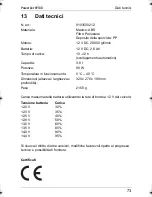 Preview for 73 page of Waeco PowerVac PV-100 Instruction Manual