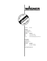 Preview for 100 page of WAGNER Wildcat 10-70 Translation Of The Original Operation Manual