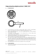 WALDIS CAWI 7215 Using Instructions preview