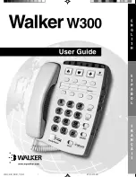 Preview for 1 page of Walker W-300 User Manual