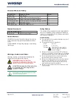 Preview for 2 page of Wassp WMB-3250 Installation Manual