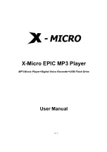 Preview for 1 page of X-Micro EPIC User Manual