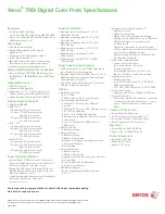 Preview for 8 page of Xerox 700i Specification