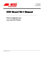 Preview for 1 page of XESS XSV Manual