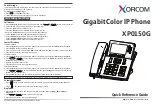 Xorcom XP0150G Quick Reference Manual preview