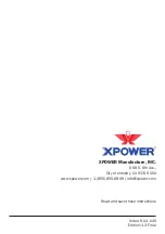 Preview for 20 page of XPower AP-1500D Series Owner'S Manual