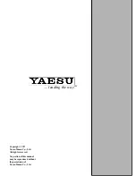 Preview for 98 page of Yaesu FT-920 Operating Manual