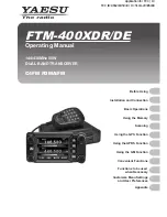 Yaesu FTM-400XDR Operating Manual preview