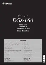 Yamaha DGX-650 Manual preview