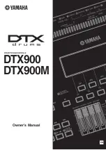 Yamaha DTX900M Owner'S Manual preview