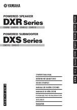 Yamaha DXR10 Manual preview